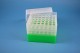 EPPi 96 Kryobox (PP) 7x7 Löcher, neon-grün, Höhe 96-106 mm variabel