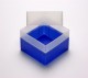 EPPi 102 Kryobox (PP) ohne Facheinteilung, neon-blau, Höhe 102 mm fix