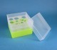 EPPi Kryobox 105 / 10 Löcher, neon-gelb, Höhe 105 mm fix
