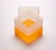 EPPi 128 Kryobox (PP) ohne Facheinteilung, neon-orange, Höhe 128 mm fix