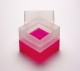 EPPi 128 Kryobox (PP) ohne Facheinteilung, neon-rot/pink, Höhe 128 mm fix