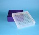 EPPi 50 Kryobox (PP) 9x9 Fächer, violett, Höhe 52 mm fix