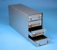ALPHA 50 Schrankeinschub 3x4 Fächer für 12 Kryoboxen bis 136x136x53 mm, Klappgriff, geschlossene Bauform