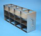 EPPi 80 Schrankgestell 4x3 Fächer für 12 Kryoboxen bis 133x133x80 mm Klappgriff, offene Bauform