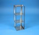 EPPi 122+128 Truhengestell für 3 Kryoboxen bis 133x133x128 mm Klappgriff, Edelstahl