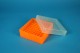 EPPi 50 Kryobox (PP) 9x9 Fächer, neon-orange, Höhe 52 mm fix