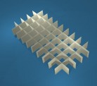 ALPHA lang Rastereinsatz / 5x10 Fächer / Höhe 30 mm für Kryoboxen, Karton