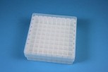 EPPi 50 Kryobox (PP) 9x9 Fächer, weiss, Höhe 52 mm fix