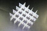 EPPi Rastereinsatz / 5x5 Fächer / Höhe 30 mm für Kryoboxen, PP