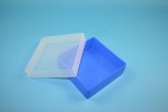 EPPi 45 Kryobox (PP) ohne Facheinteilung, neon-blau, Höhe 45-53 mm variabel