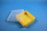 EPPi 45 Kryobox (PP) ohne Facheinteilung, gelb, Höhe 45-53 mm variabel