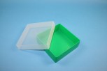 EPPi 45 Kryobox (PP) ohne Facheinteilung, grün, Höhe 45-53 mm variabel