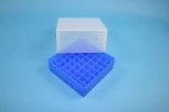 EPPi Kryobox 95 / 7x7 Fächer, neon-blau, Höhe 95 mm fix