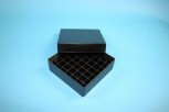 EPPi 45 Kryobox (PP) 7x7 Fächer, black/black, Höhe 45-53 mm variabel