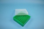 EPPi Kryobox 45 / 9x9 Fächer, grün, Höhe 45-53 mm variabel