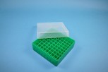 EPPi 50 Kryobox (PP) 9x9 Fächer, grün, Höhe 52 mm fix