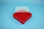 EPPi 45 Kryobox (PP) 7x7 Fächer, rot, Höhe 45-53 mm variabel