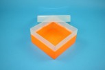 EPPi 70 Kryobox (PP) ohne Facheinteilung, neon-orange, Höhe 70-80 mm variabel