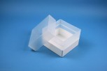 EPPi 128 Kryobox (PP) ohne Facheinteilung, weiss, Höhe 128 mm fix