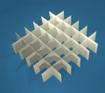 ALPHA Rastereinsatz / 6x6 Fächer / Höhe 30 mm für Kryoboxen, Karton