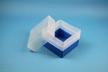 EPPi 128 Kryobox (PP) ohne Facheinteilung, blau, Höhe 128 mm fix