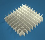 ALPHA Rastereinsatz / 9x9 Fächer / Höhe 30 mm für Kryoboxen, Karton