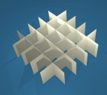 ALPHA Rastereinsatz / 5x5 Fächer / Höhe 40 mm für Kryoboxen, Karton