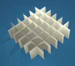 ALPHA Rastereinsatz / 6x6 Fächer / Höhe 40 mm für Kryoboxen, Karton