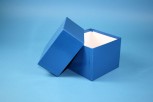 DELTA 130 Kryobox (Karton standard) ohne Facheinteilung, blau, Höhe 130 mm