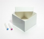 ALPHA 75 Kryobox (Karton standard) ohne Facheinteilung, weiss, Höhe 75 mm