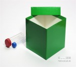 ALPHA 130 Kryobox (Karton standard) ohne Facheinteilung, grün, Höhe 130 mm