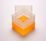 EPPi 128 Kryobox (PP) ohne Facheinteilung, neon-orange, Höhe 128 mm fix