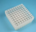 EPPi 50 Kryobox (PP) 9x9 Fächer, transparent, Höhe 52 mm fix