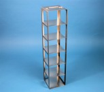 EPPi 102 Truhengestell für 6 Kryoboxen bis 133x133x103 mm Klappgriff, Edelstahl