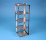 EPPi 105 Truhengestell für 4 Kryoboxen bis 133x133x105 mm Klappgriff, Edelstahl