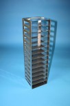 EPPi 32 Truhengestell für 14 Kryoboxen bis 133x133x32 mm Klappgriff, Edelstahl