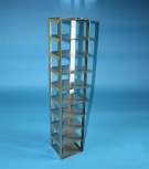 EPPi 70+75 Truhengestell für 9 Kryoboxen bis 133x133x76 mm Klappgriff, Edelstahl