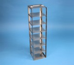 EPPi 80 Truhengestell für 7 Kryoboxen bis 133x133x80 mm Klappgriff, Edelstahl