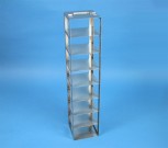 EPPi 80 Truhengestell für 8 Kryoboxen bis 133x133x80 mm Klappgriff, Edelstahl