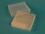 EPPi Kryobox 50 / 10x10 Löcher, transparent, Höhe 52 mm fix
