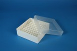 EPPi 50 Kryobox (PP) 9x9 Fächer, weiss, Höhe 52 mm fix
