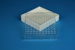 Kryo 100 Kryobox (PC) 10x10 Fächer, weiß, Höhe 52 mm fix